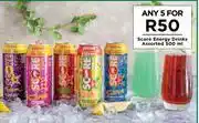 Food Lover's Market Score Energy Drinks Assorted-For Any 5 x 500ml offer