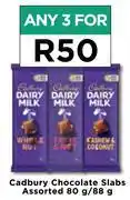 Food Lover's Market Cadbury Chocolate Slabs Assorted-For Any 3 x 80g/88g offer