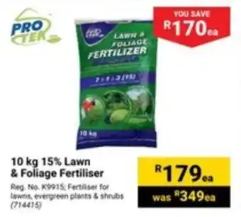 Builders Warehouse 10 kg 15% Lawn & Foliage Fertiliser offer