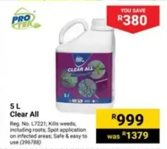 Builders Warehouse 5L Clear All offer