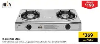 Builders Warehouse ALVA 2-plate Gas Stove offer