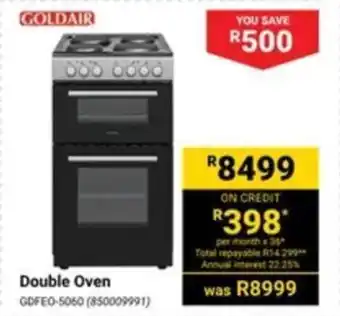 Builders Warehouse GOLDAIR Double Oven offer