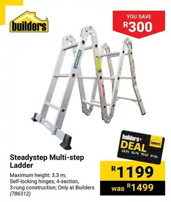 Builders Warehouse Steadystep Multi-step Ladder offer