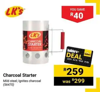 Builders Warehouse Charcoal Starter offer