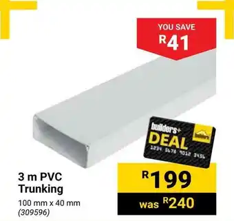 Builders Warehouse 3 m PVC Trunking offer