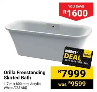 Builders Warehouse Orilla Freestanding Skirted Bath offer