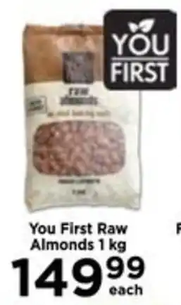 Food Lover's Market You First Raw Almonds 1kg offer