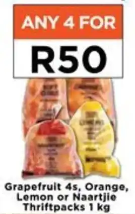 Food Lover's Market Grapefruit 4s, Orange, Lemon or Naartjie Thriftpacks 1kg offer