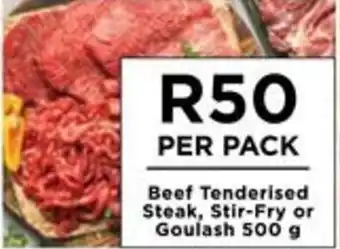 Food Lover's Market Beef Tenderised Steak, Stir-Fry or Goulash 500g offer