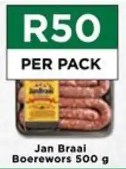 Food Lover's Market Jan Braai Boerewors 500g offer