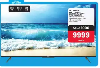 Makro SKYWORTH 177 cm (70") Smart UHD Google TV offer
