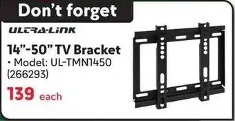 Makro ULTRA-LINK 14"-50" TV Bracket offer