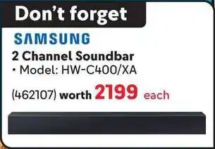 Makro SAMSUNG 2 Channel Soundbar offer