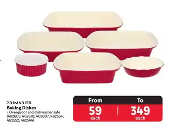 Makro PRIMARIES Baking Dishes offer