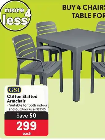 Makro Clifton Slatted Armchair offer