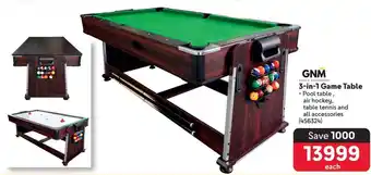 3-in-1 Game Table
