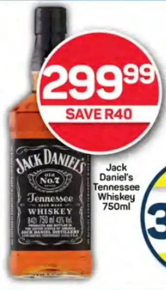 Pick n Pay Liquor Jack Daniel's Tennessee Whiskey 750ml offer