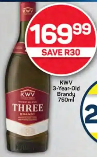 Pick n Pay Liquor KWV 3-Year-Old Brandy 750ml offer