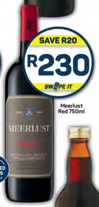 Pick n Pay Liquor Meerlust Red 750ml offer