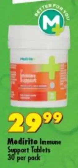 Medirite Immune Support Tablets 30 per pack