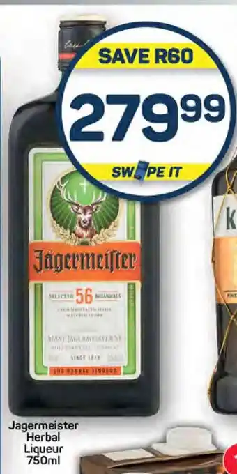 Pick n Pay Jagermeister Herbal Liqueur 750ml offer