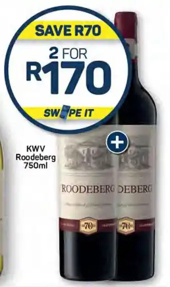 Pick n Pay KWV Roodeberg 750ml offer