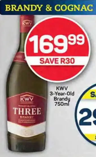 Pick n Pay KWV 3-Year-Old Brandy 750ml offer