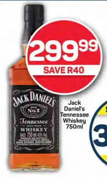 Pick n Pay Jack Daniel's Tennessee Whiskey 750ml offer