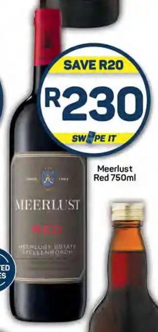 Pick n Pay Meerlust Red 750ml offer