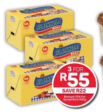Pick n Pay Hypermarket Blossom 70% Fat Spread Brick 500g offer
