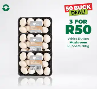 Food Lover's Market White Button Mushroom Punnets 200g offer