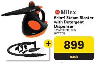 Makro Milex 6-in-1 Steam Blaster with Detergent Dispenser offer