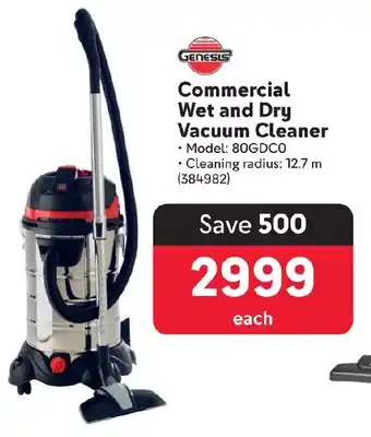 Makro Commercial Wet and Dry Vacuum Cleaner offer