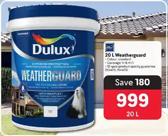 Makro Dulux 20 L Weatherguard offer