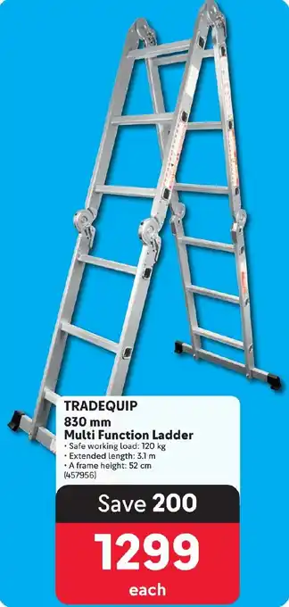 Makro TRADEQUIP 830 mm Multi Function Ladder offer