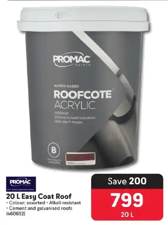 Makro PROMAC 20 L Easy Coat Roof offer