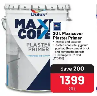 Makro Dulux 20 L Maxicover Plaster Primer offer