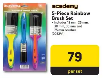 Makro 5-Piece Rainbow Brush Set offer