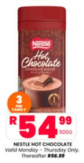 Take 'n Pay NESTLE HOT CHOCOLATE offer