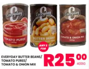 Take 'n Pay EVERYDAY BUTTER BEANS/ TOMATO PUREE/ TOMATO & ONION MIX offer