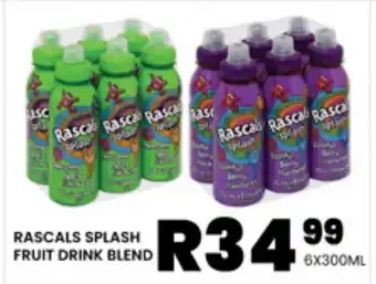 Take 'n Pay RASCALS SPLASH FRUIT DRINK BLEND offer