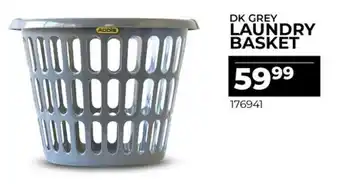 DK GREY LAUNDRY BASKET