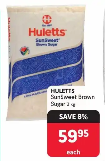 HULETTS SunSweet Brown Sugar 3kg