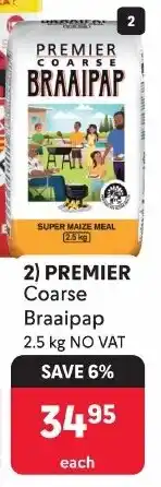 Makro PREMIER Coarse Braaipap offer