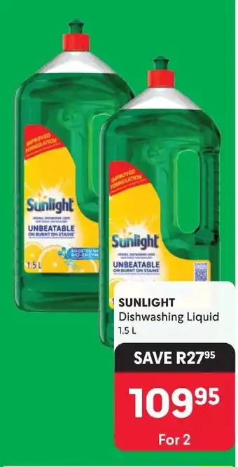 Makro SUNLIGHT Dishwashing Liquid 1.5L offer