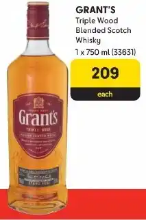 Makro GRANT'S Triple Wood Blended Scotch Whisky offer