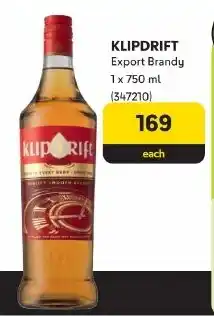 Makro KLIPDRIFT Export Brandy 1x750ml offer