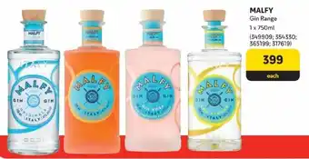 Makro MALFY Gin Range 1 x 750ml offer