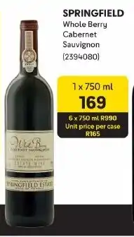 Makro SPRINGFIELD Whole Berry Cabernet Sauvignon offer