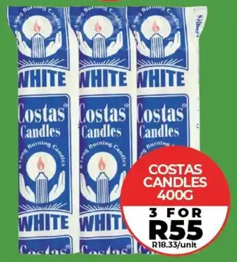 1UP COSTAS CANDLES 400G offer